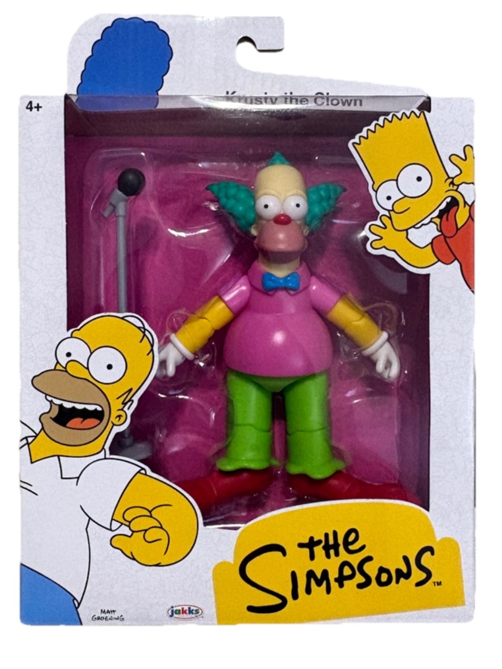The Simpsons Krusty The Clown 5" Action Figure Jakks Pacific Kids Toy